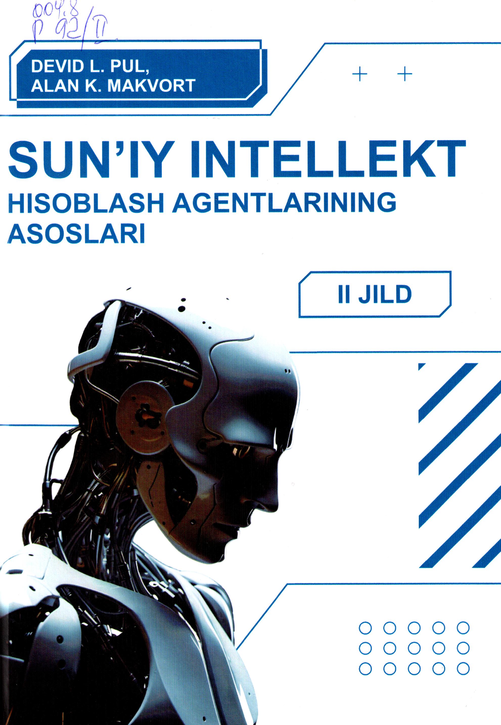 Sun'iy intellekt hisoblash agentlarining asoslari 1 jild