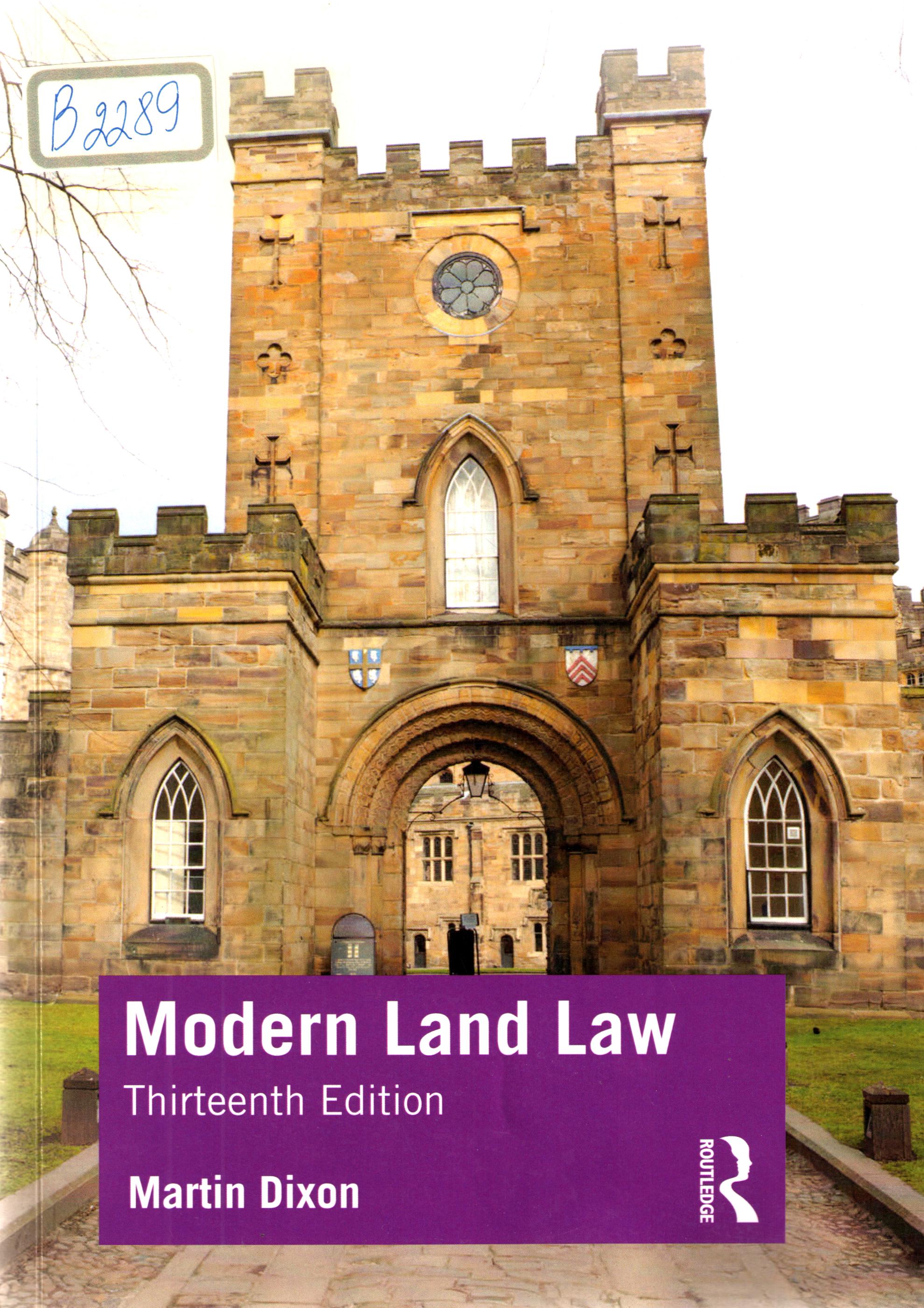 Modern Land Law
