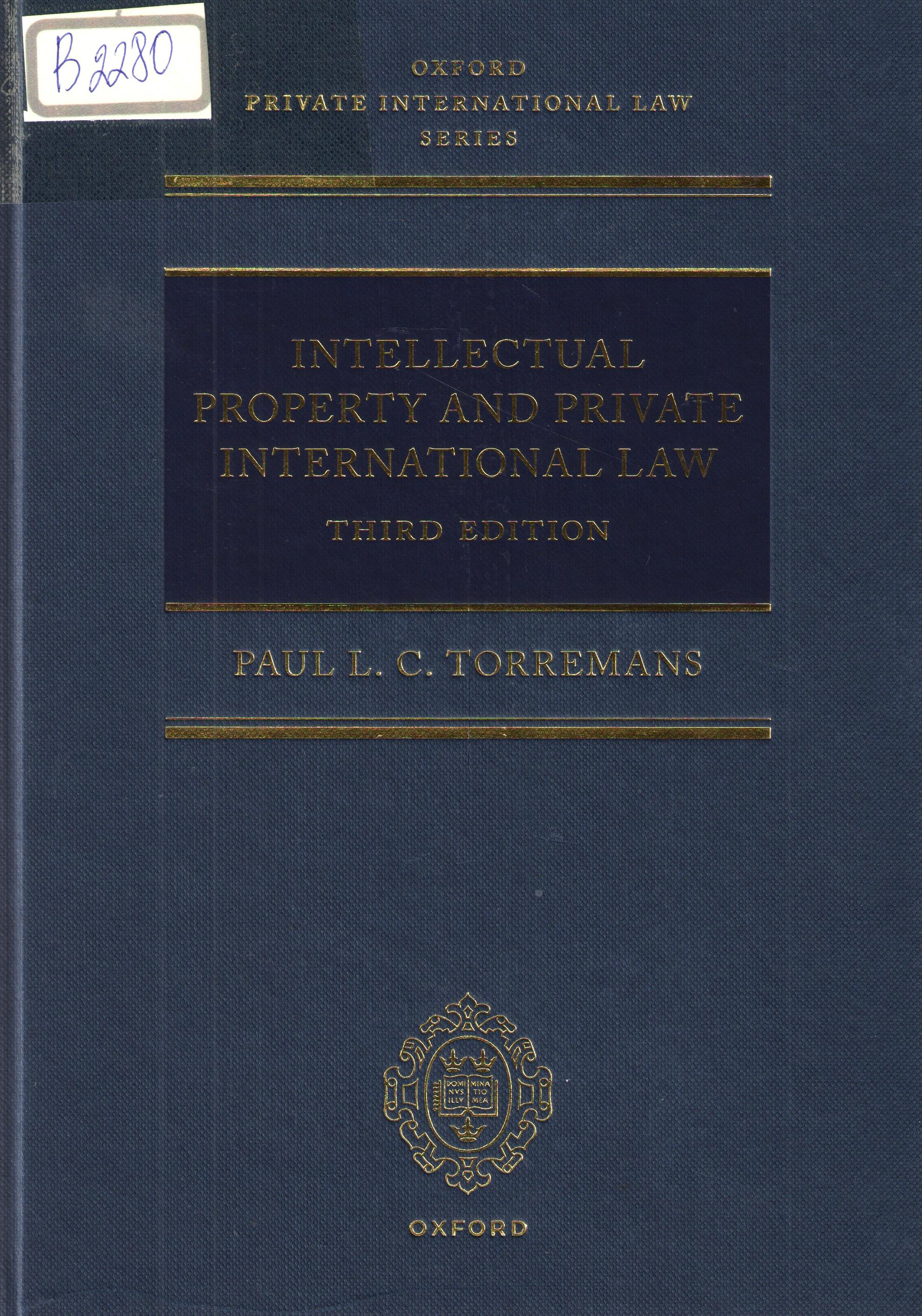 Intellectual property and private international law