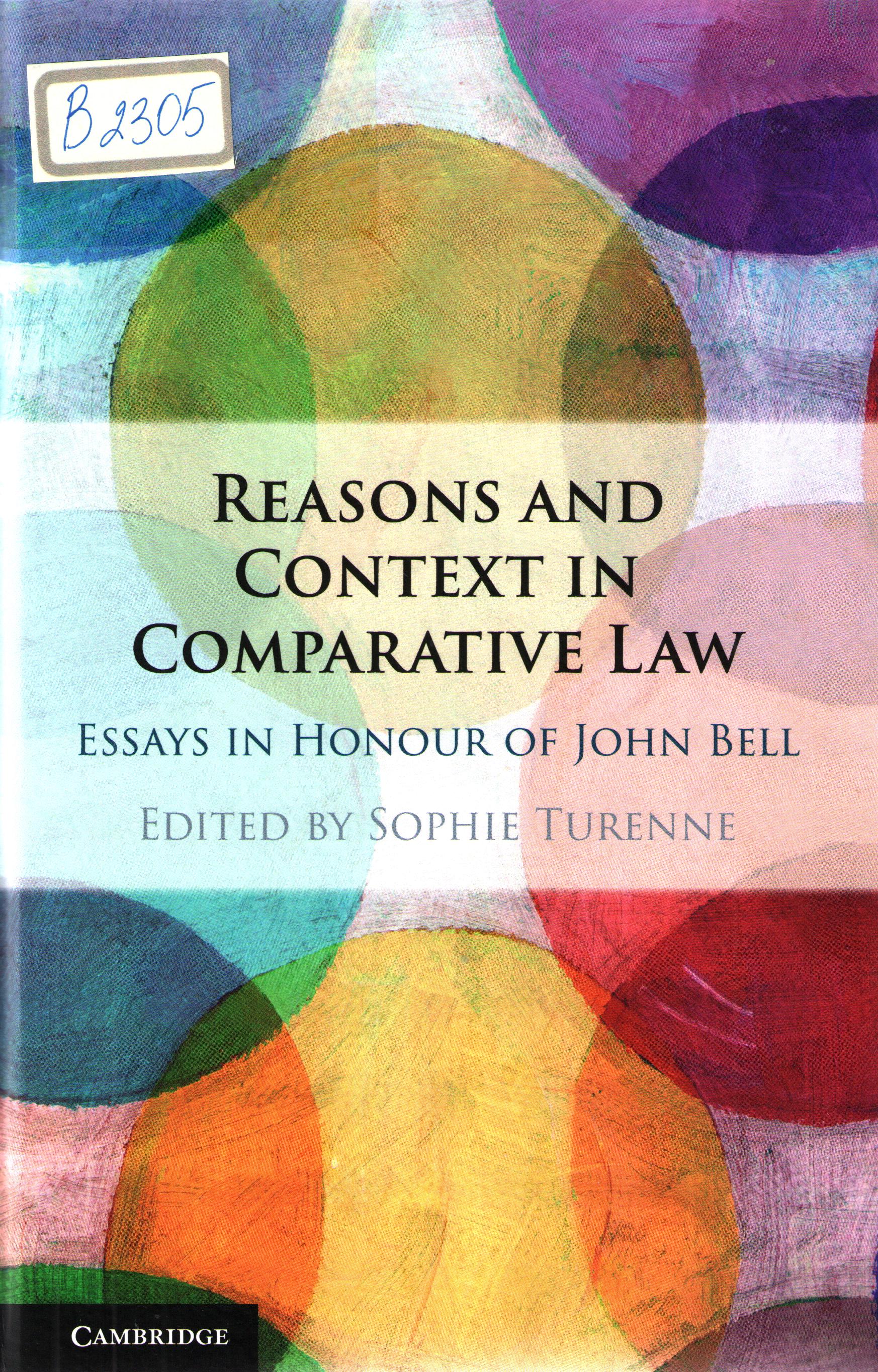 Reasons and context in comparative law