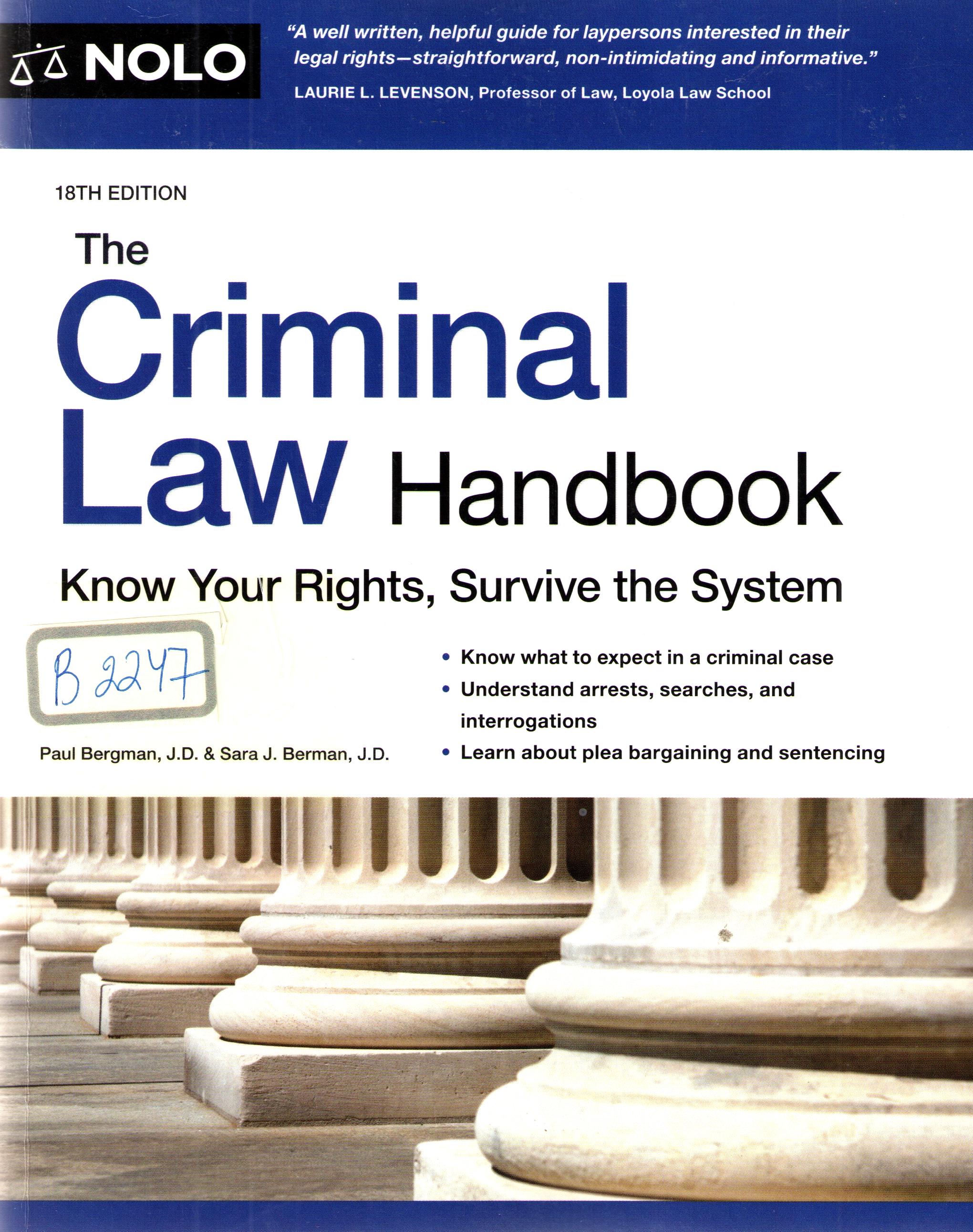 The criminal law handbook
