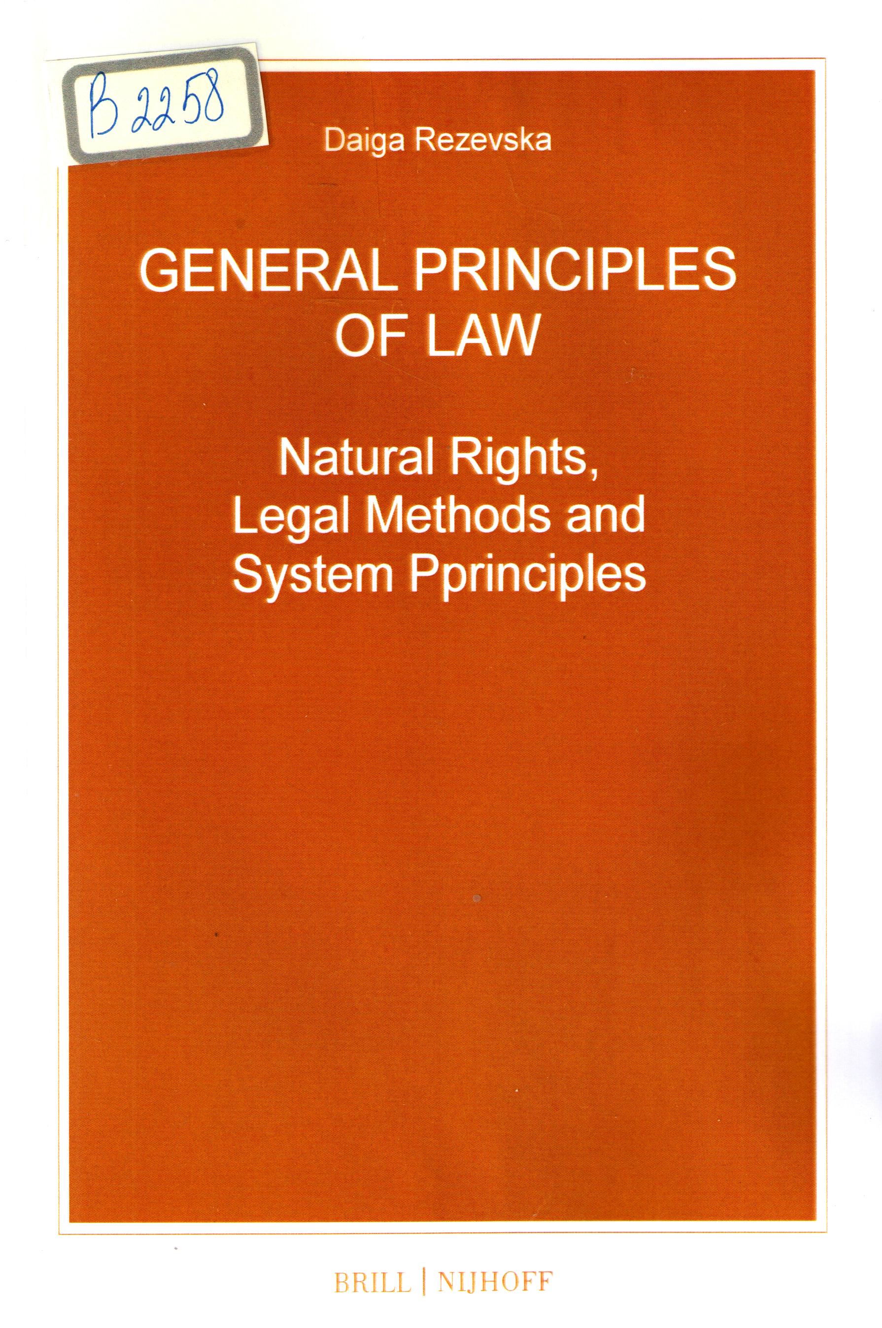 General principles of law