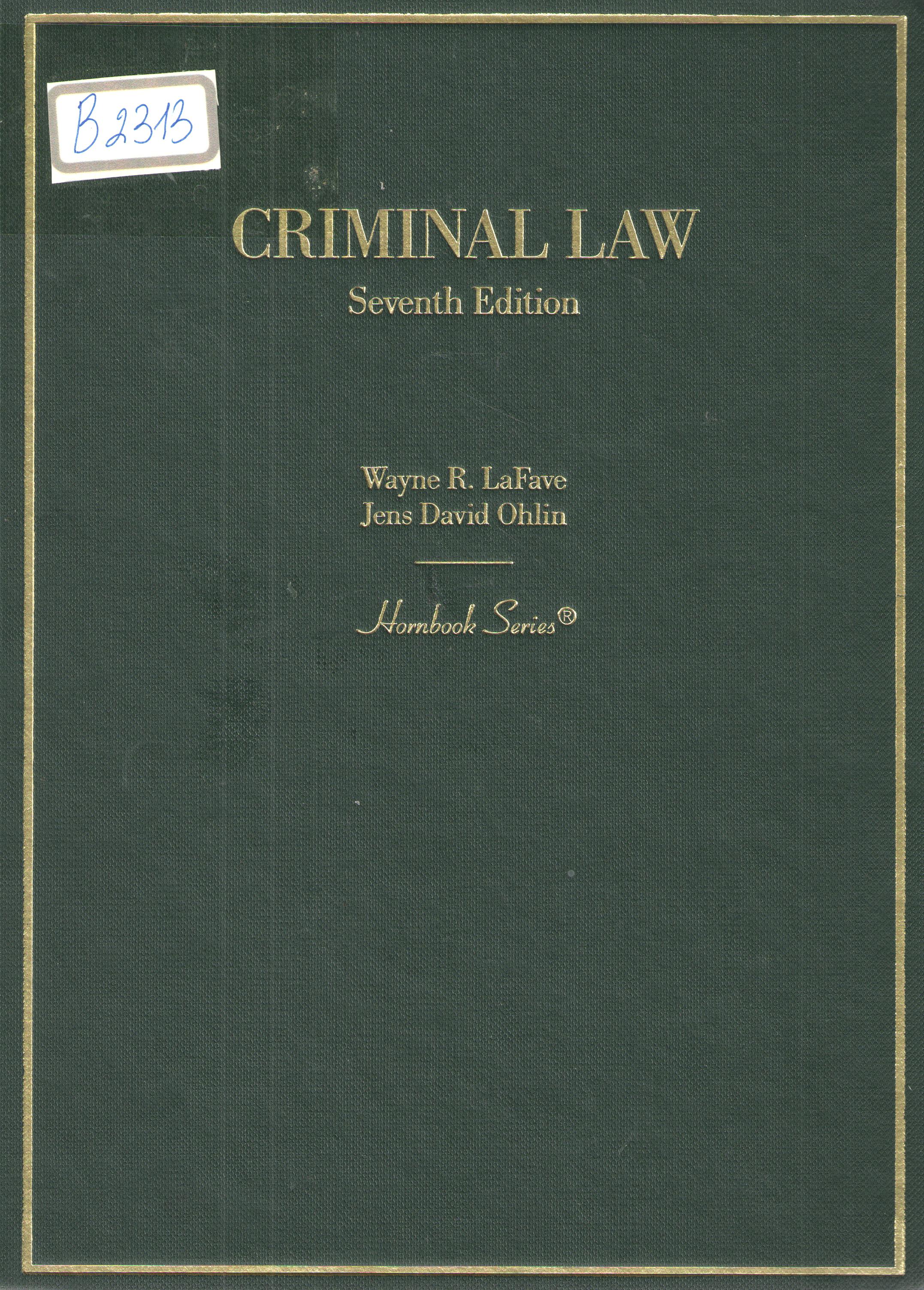 Criminal law