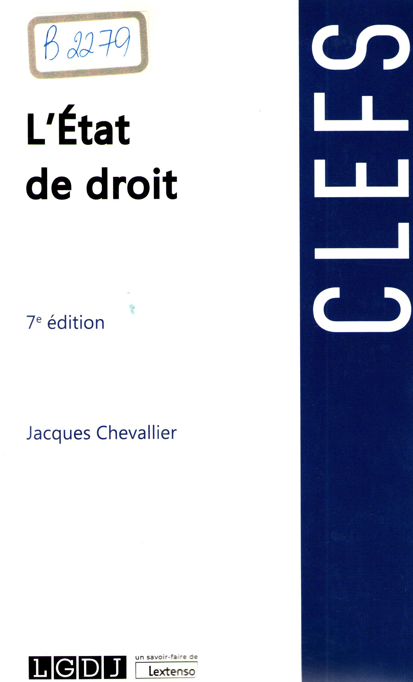 L'etat de droit
