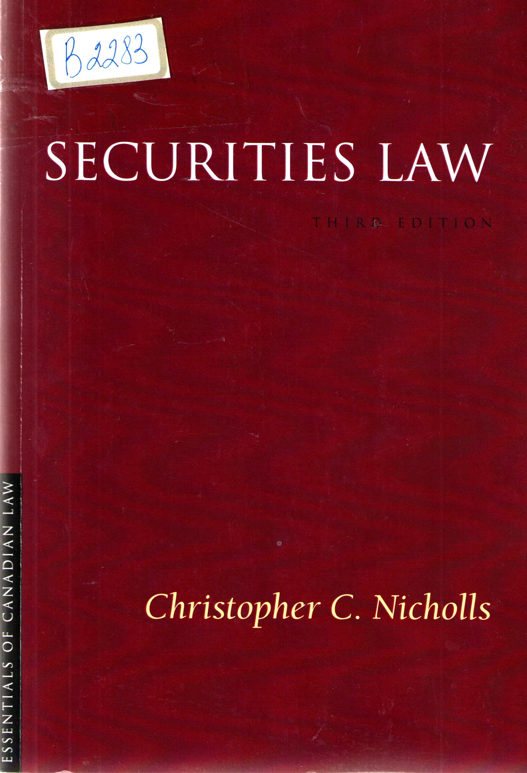 Securities law