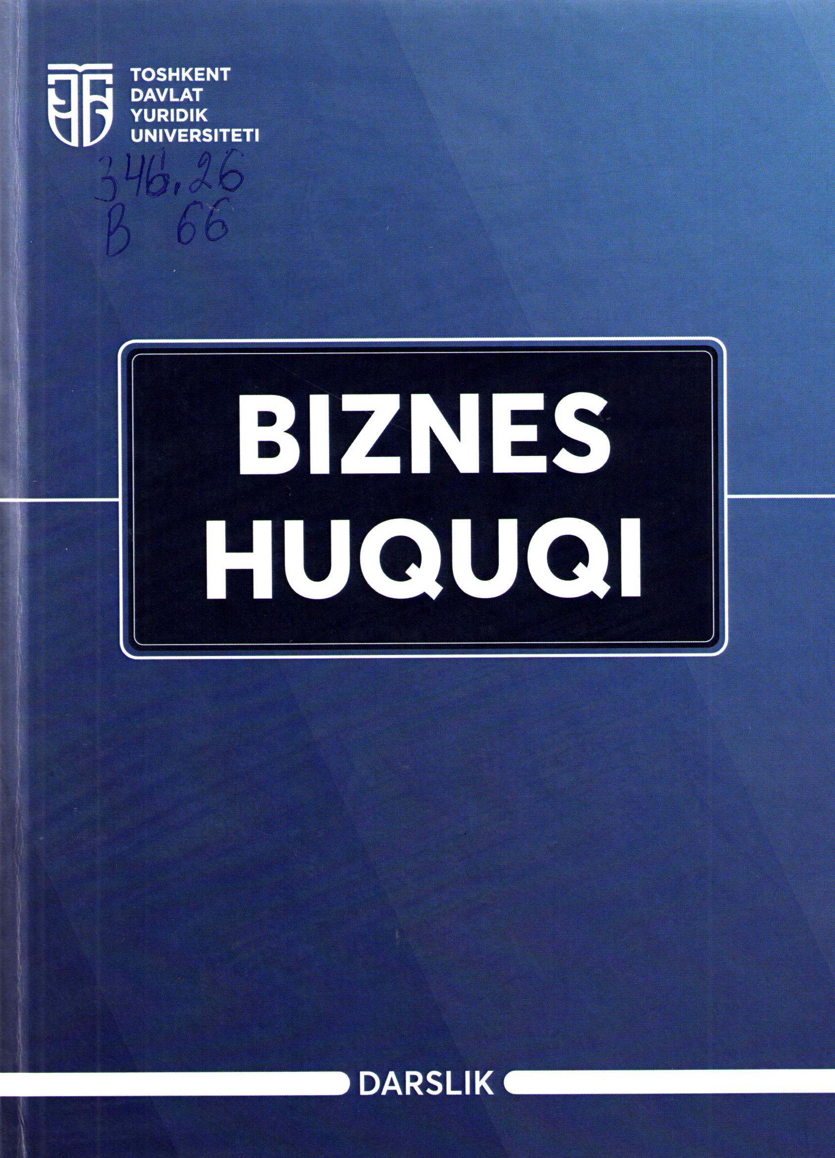 Biznes huquqi