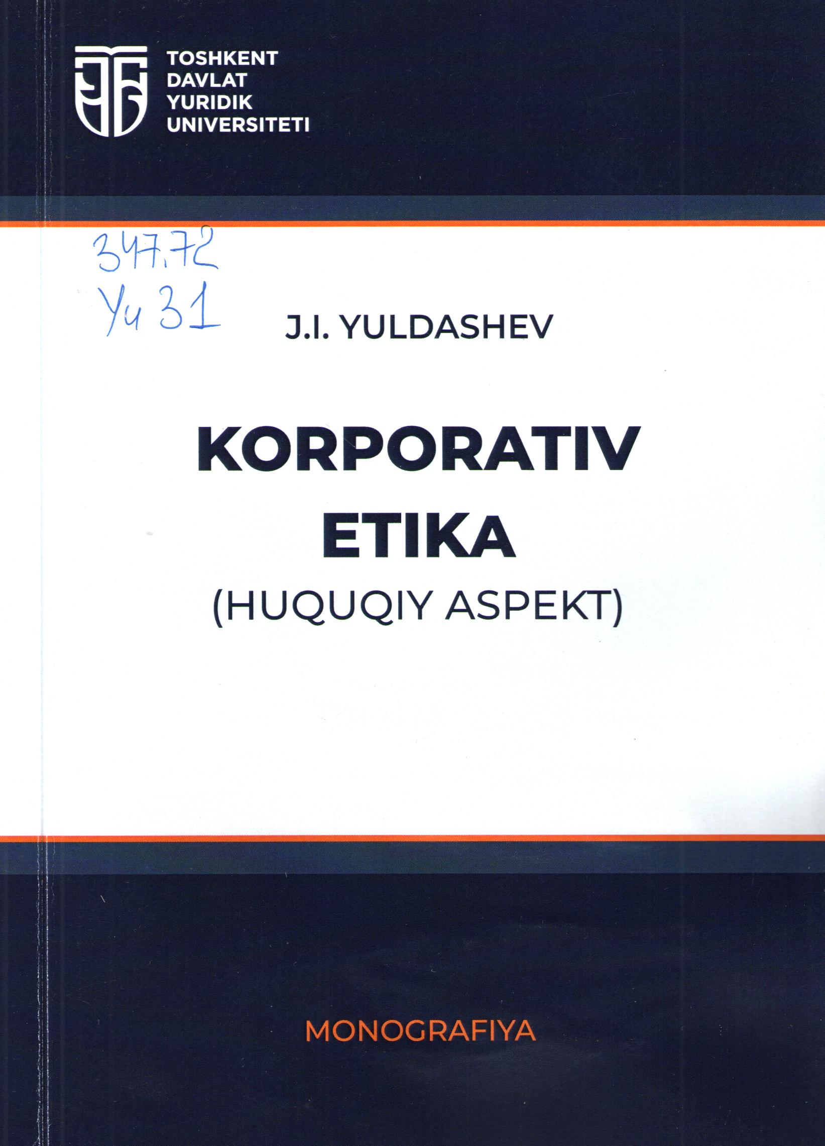 Korporativ etika (huquqiy aspekt)