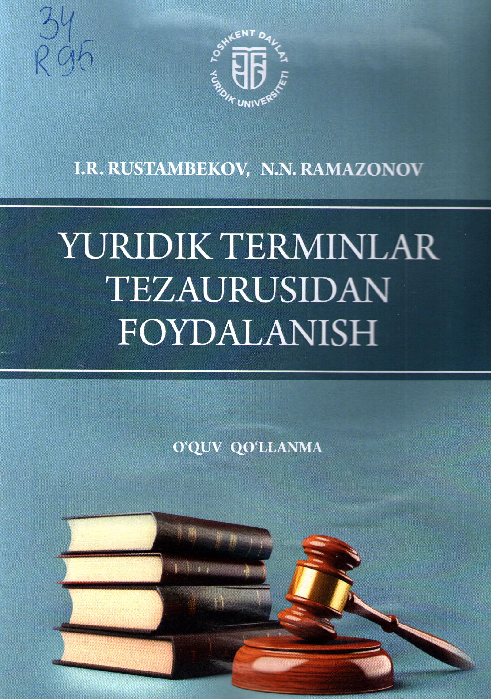 Yuridik terminlar tezaurusidan foydalanish