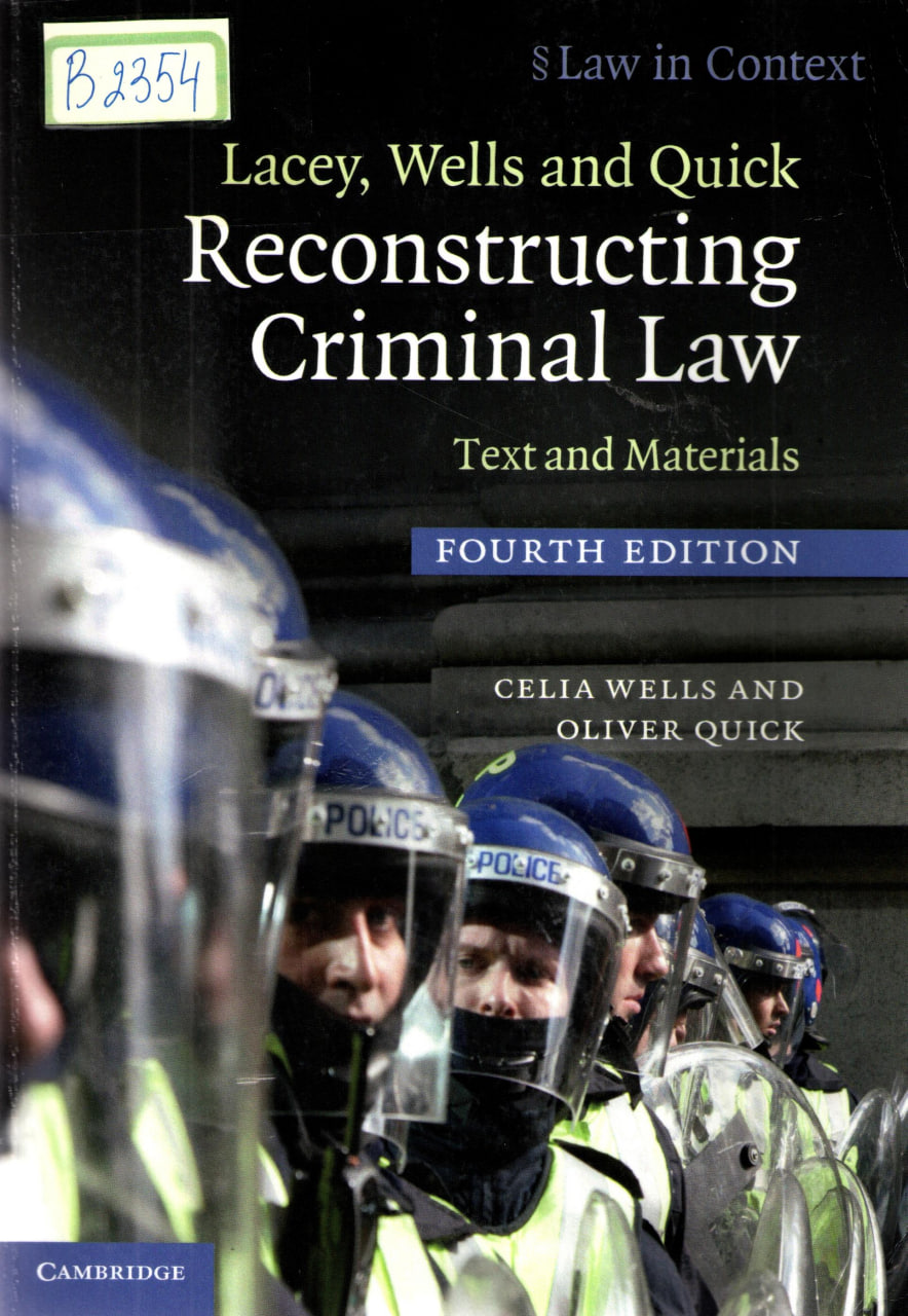 Reconstructing Criminal law