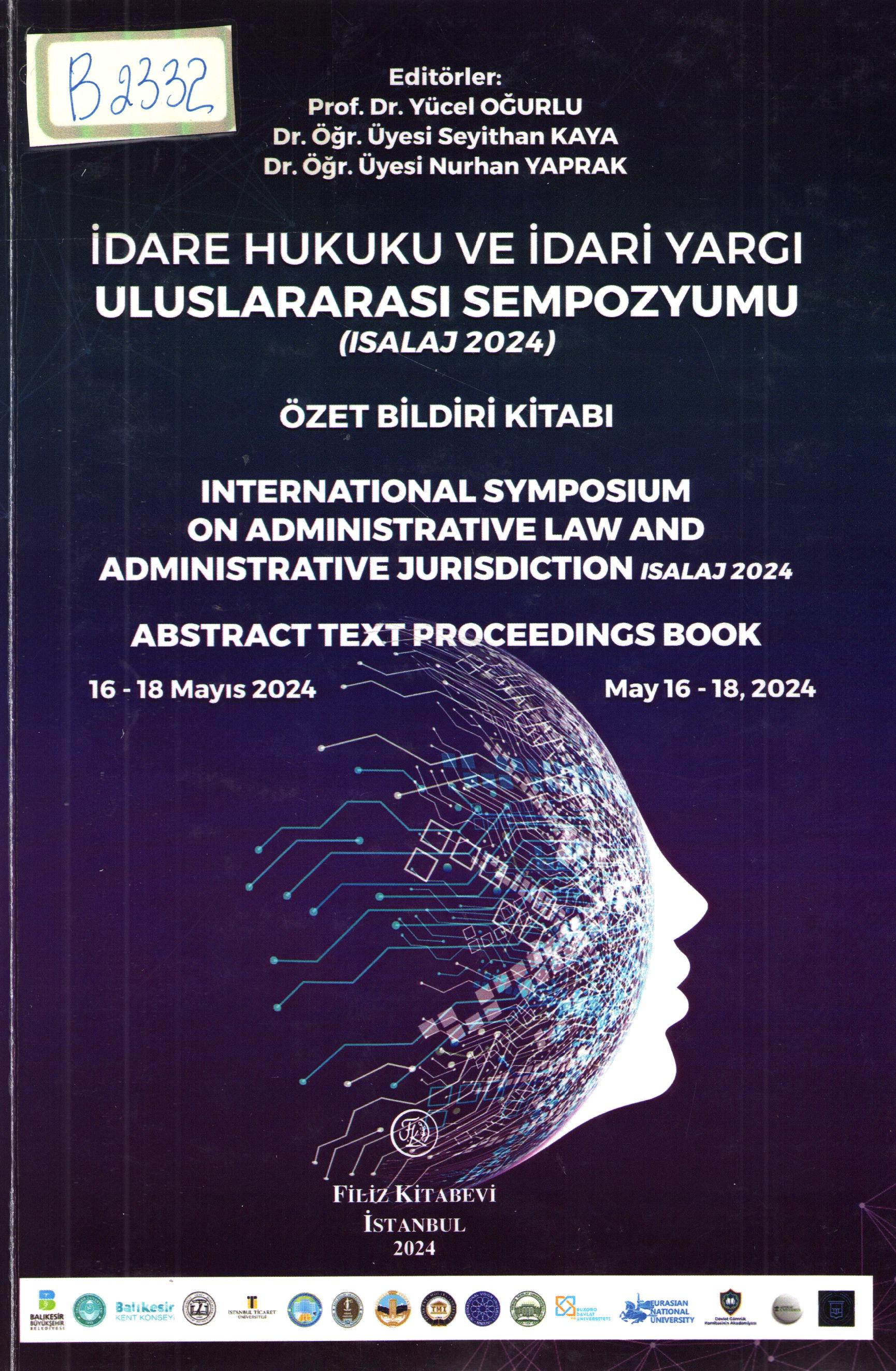 Idare hukuki ve idari yargi uluslararasi sempozyumu (isalaj 2024):