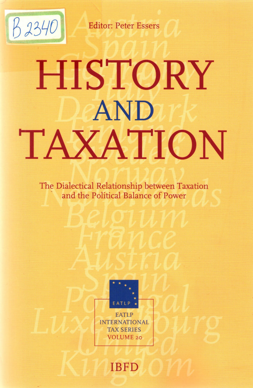 History and taxation. 3-4 june 2021