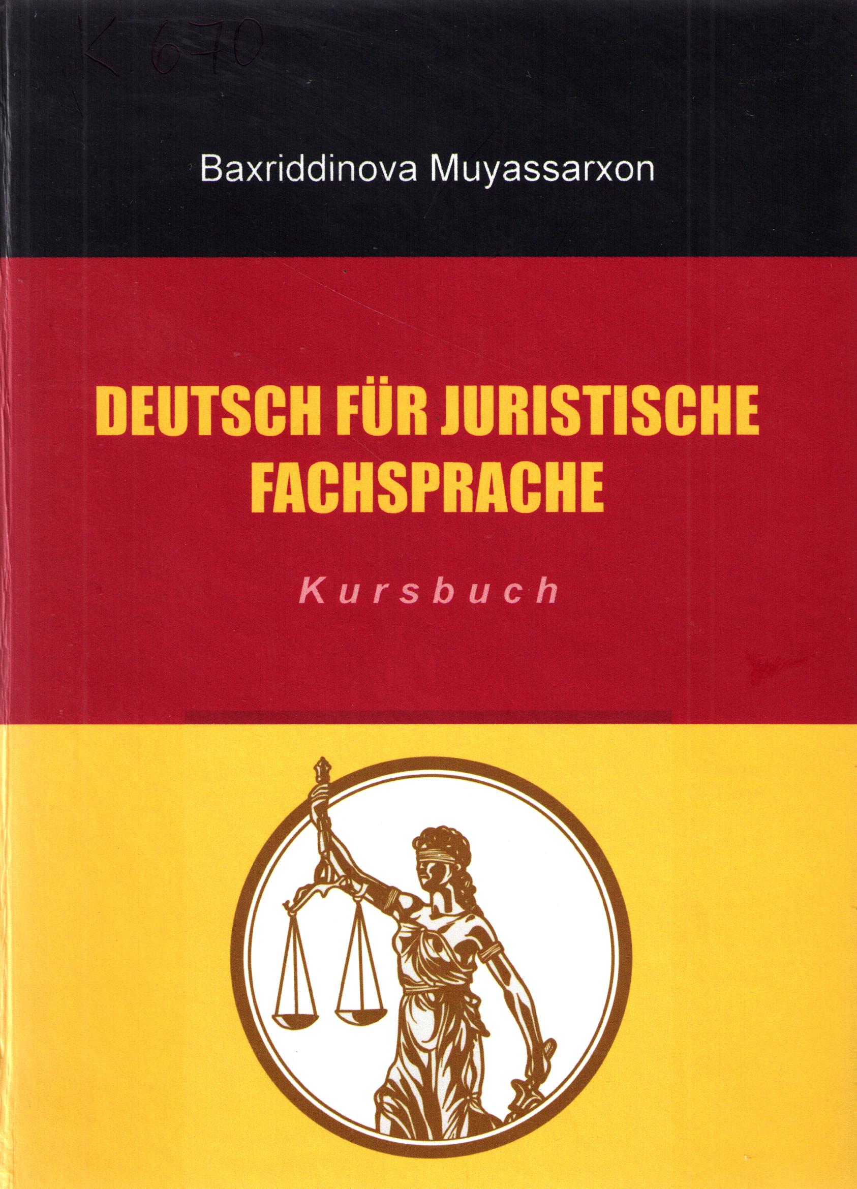 Deutsch fur juristische fachspreche