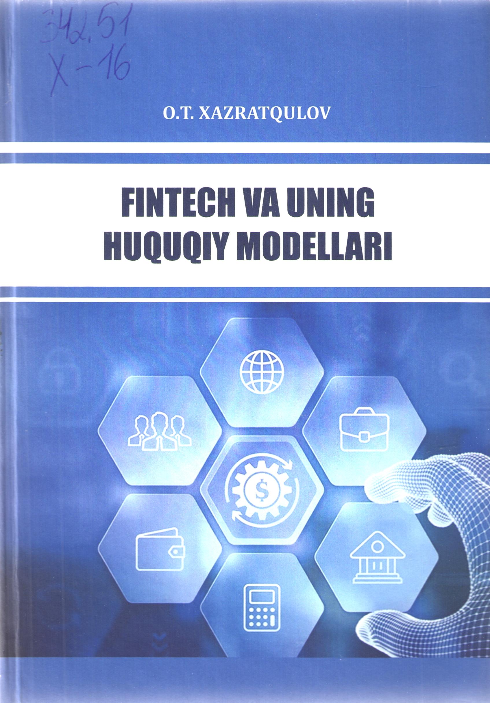 Fintech va uning huquqiy modellari