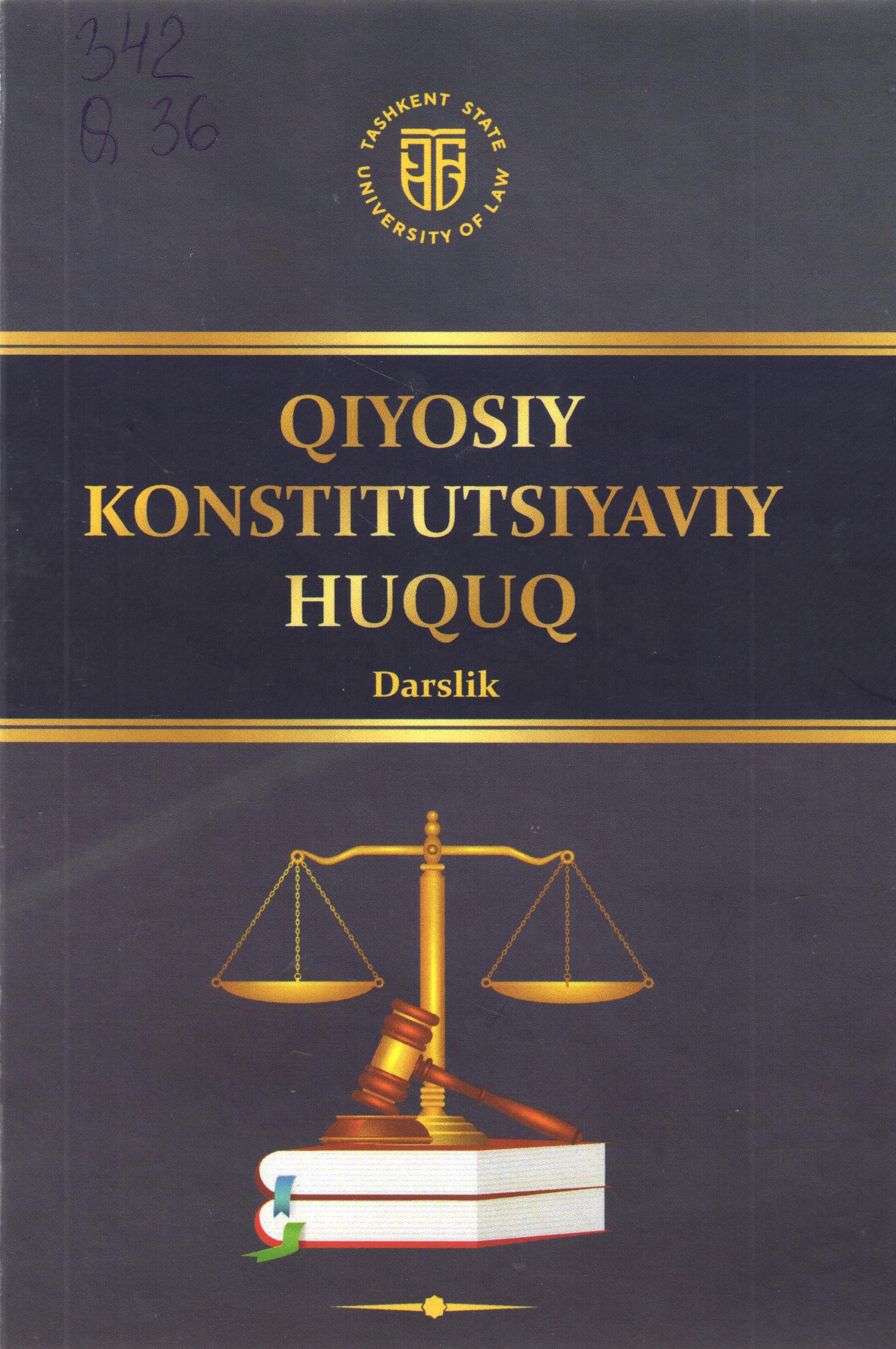 Qiyosiy konstitutsiyaviy huquq: Yur.texn.u-n