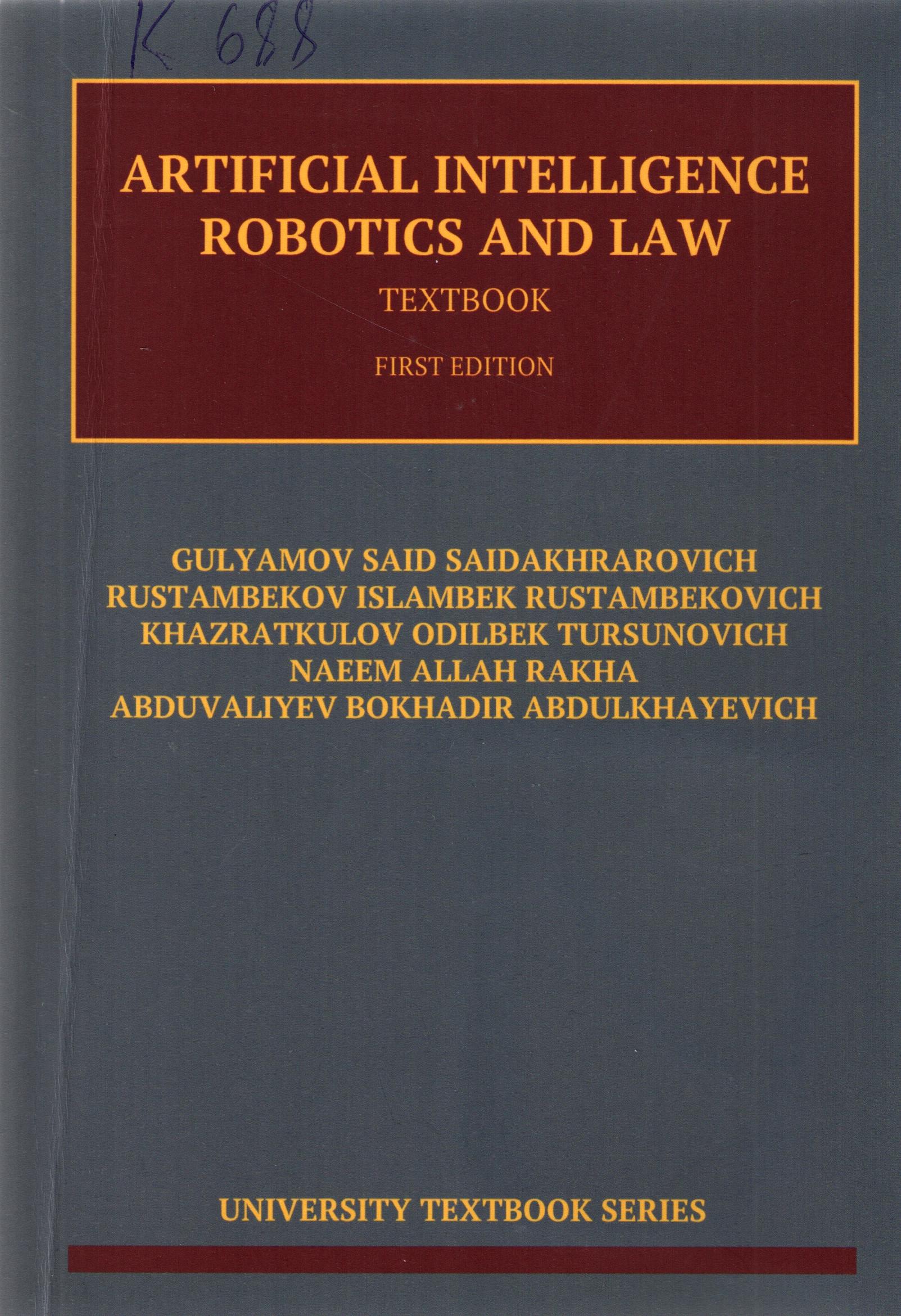 Artificial intelligence robotics the law
