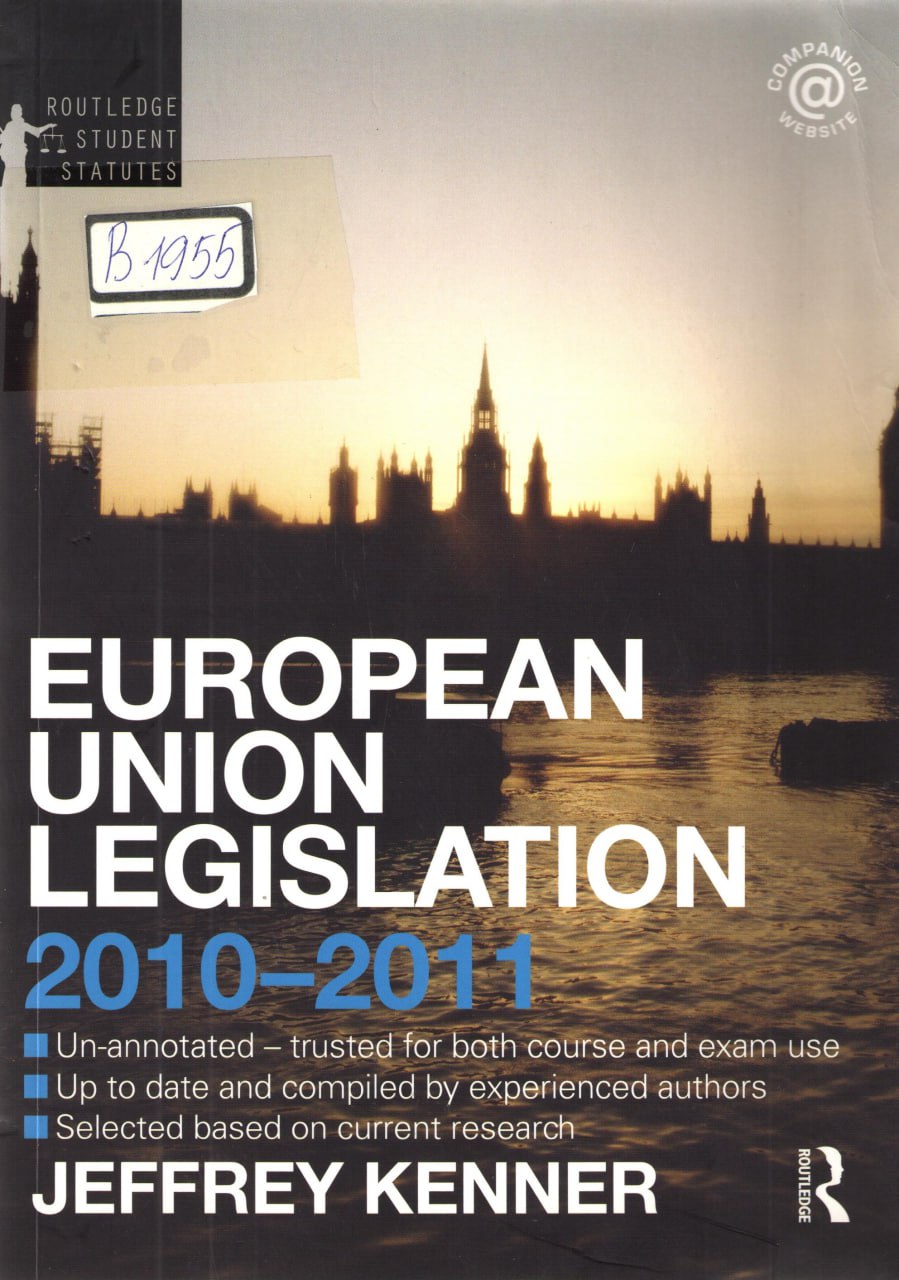 European Union Legislation 2010-2011
