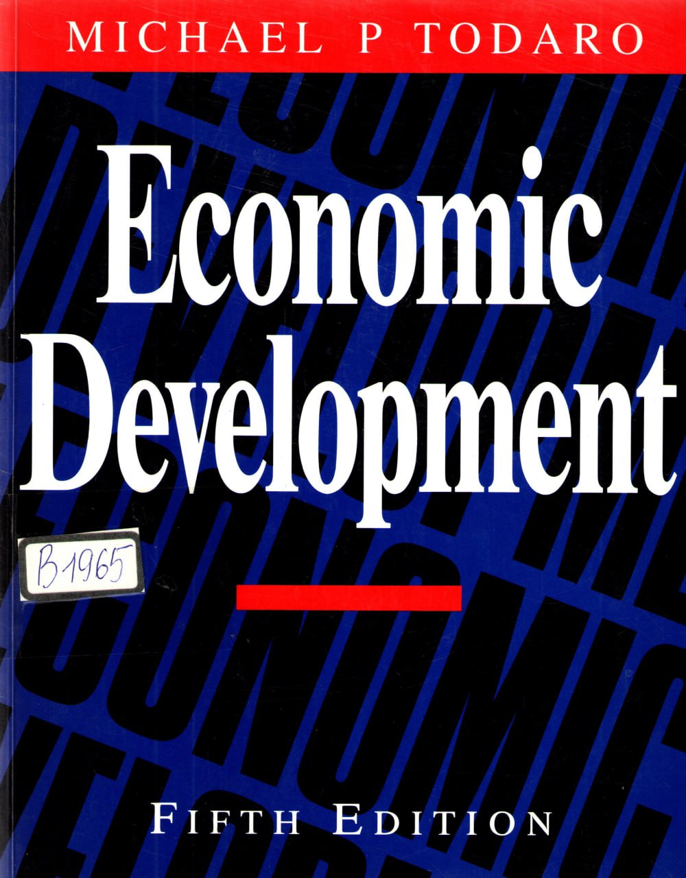 Economic Development. 5TH ED.