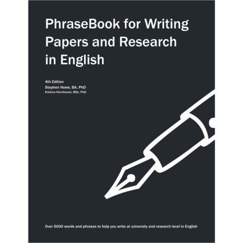 PhraseBook for Writing Papers and Research in English
