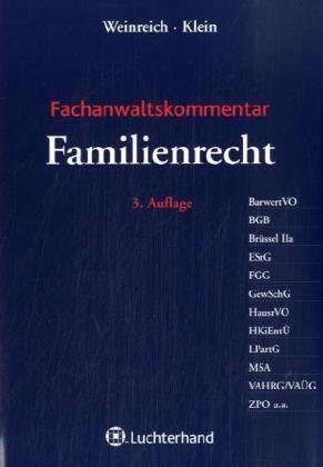 Fachanwaltskommentar Familienrecht. 3. Auflage