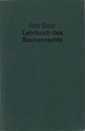 Lehrbuch des sachenrechts