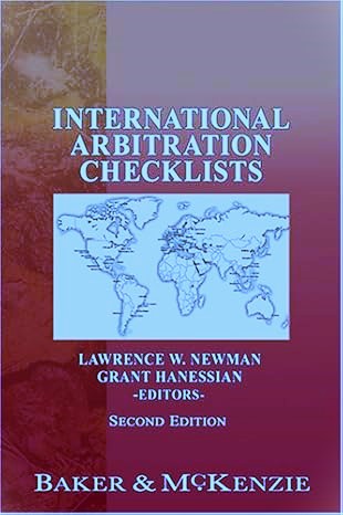 International Arbitration Checklists. Second Edition