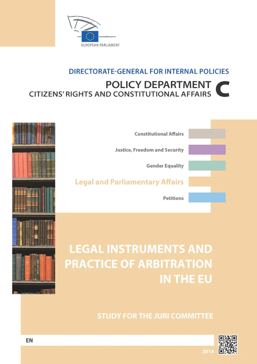 Legal instruments and practice of Arbitration in the EU