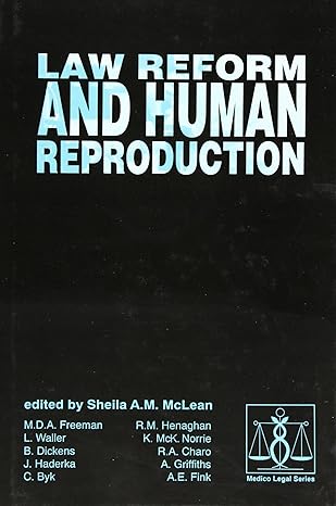 Law reform and human reproduction