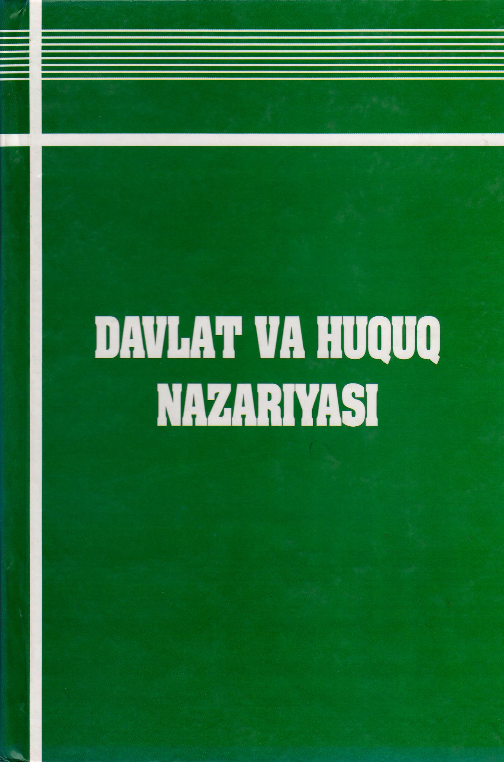 Davlat va huquq nazariyasi